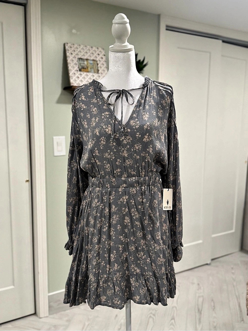 Whiteroom + Cactus Floral Mini Dress Size Medium NWT